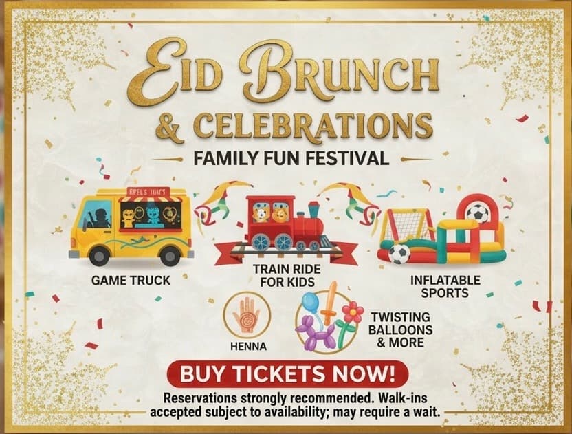 Eid Brunch & Celebrations at Eden Gardens